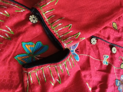 Maggie Barnes 3XL Red Butterfly Jacket - Picture 3 of 5