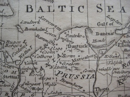 Original 1788 Bowen Map GERMANY AUSTRIA POLAND Berlin Vienna Warsaw Prussia Bonn - Picture 4 of 13