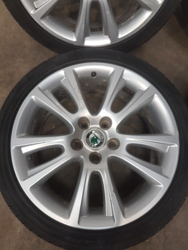 Genuine SKODA Octavia VRS 18 Inch 5x112 Alloy Wheels & Tyres 1Z0 601 025 M - Picture 4 of 15