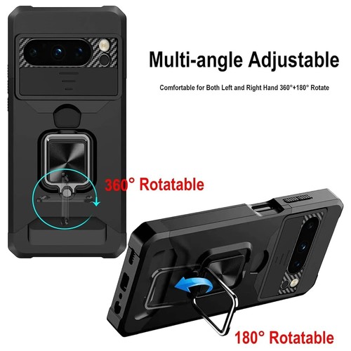 Funda a prueba de golpes para Google Pixel 9A 9 Pro XL 8 7A 7 6A Ranura para tarjeta Soporte Cubierta - Imagen 3 de 20