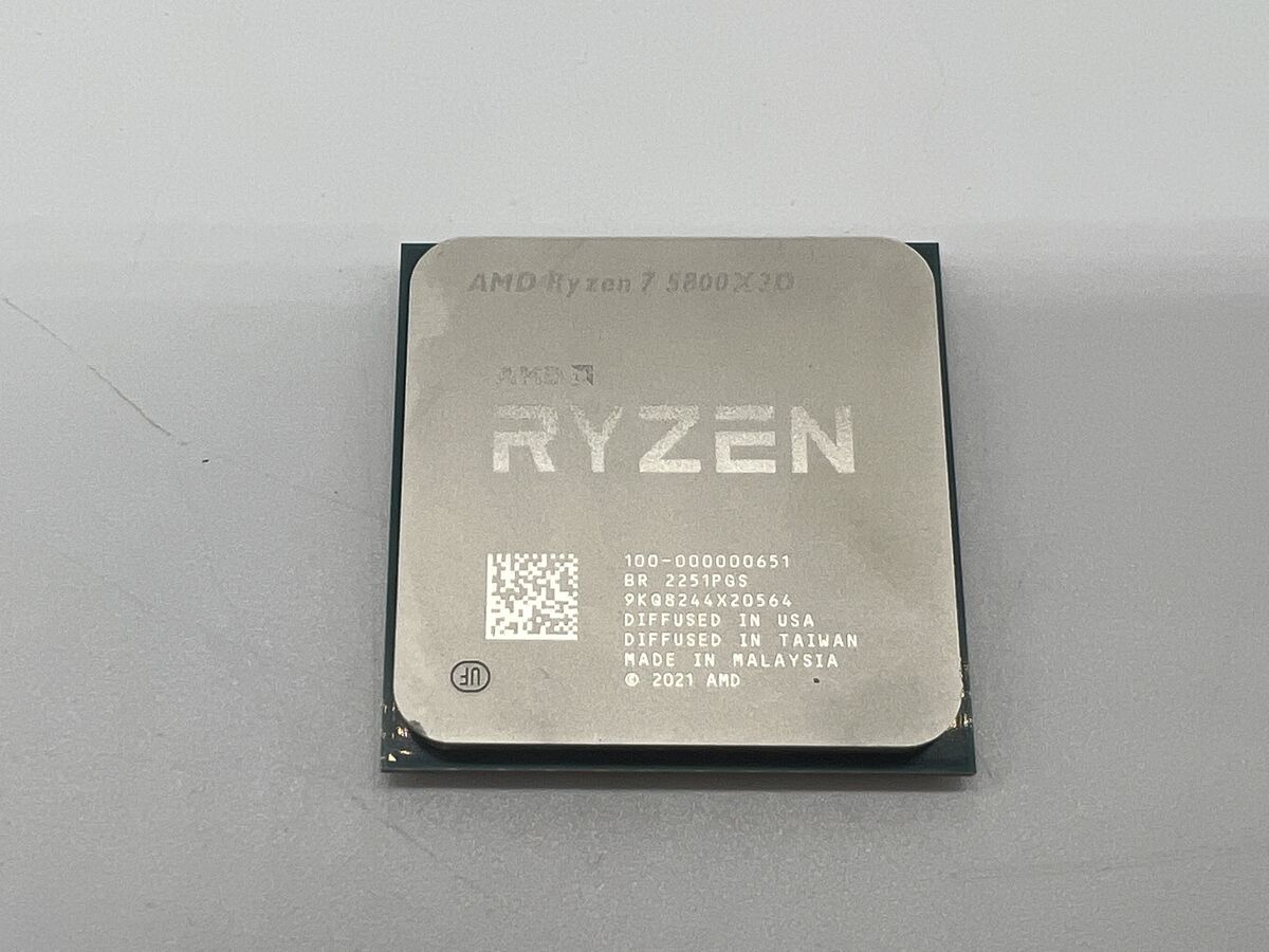 AMD Ryzen 7 5800X3D 3.4 GHz 8 Core 16 Thread Processor Used AMD Ryzen 7 5800X3D 3.4 GHz 8 Core 16 Thread Processor Used