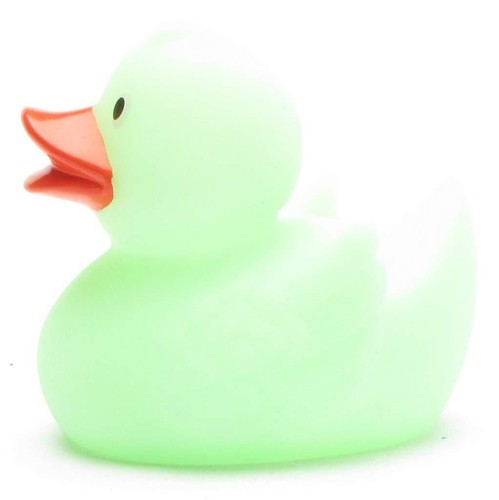 Badeente Glow in the Dark - grün Quietscheente Quietscheentchen Plastikente - Bild 4 von 5
