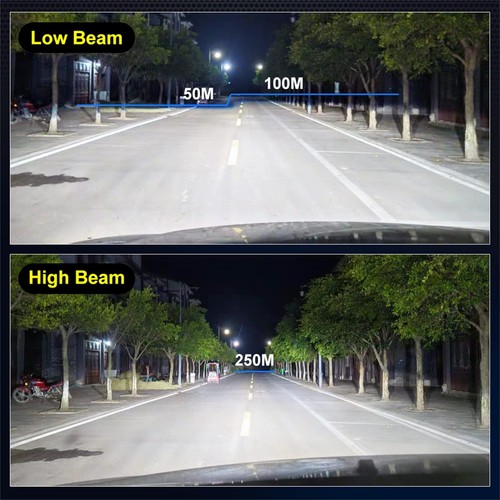 MINI H7 LENTE LAMPADINE LED LASER LUCI DRL 50W 12V AUTO ULTRA LUMINOSE CANBUS - Foto 2 di 2