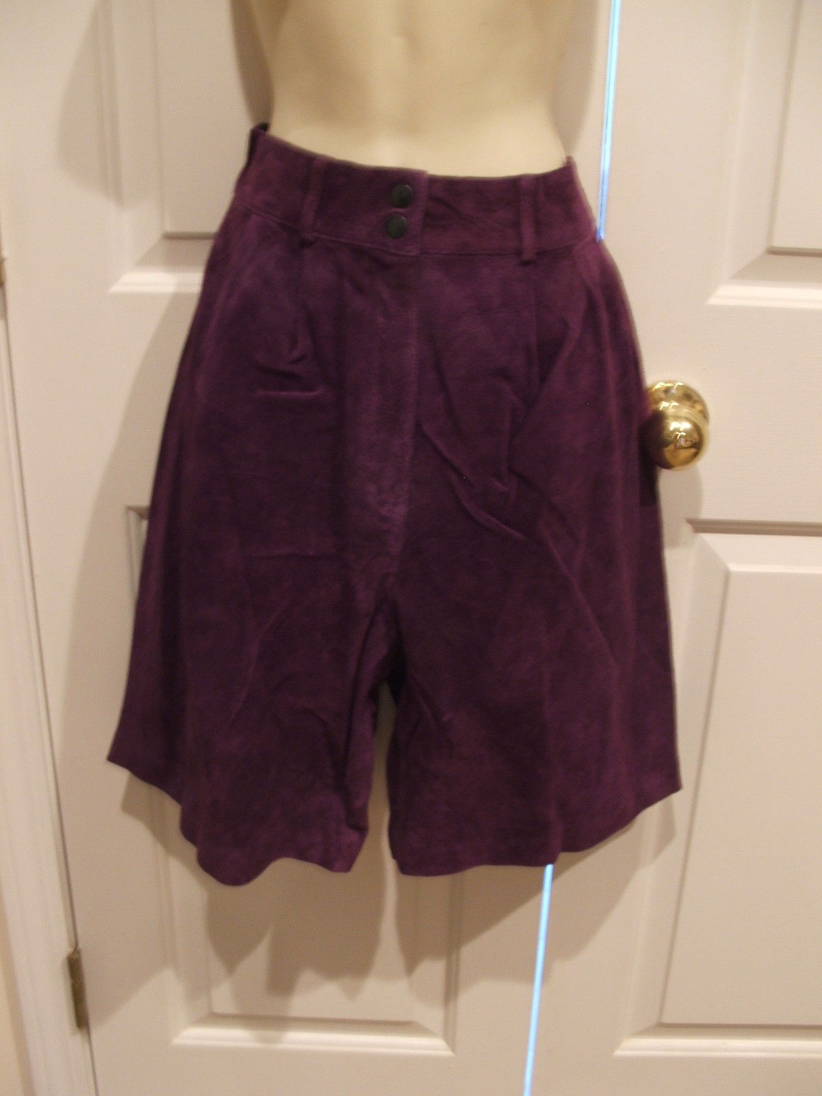 NWT 179 David Hollis Purple Suede Fully Lined Walk Shorts size 12 NWT 179 David Hollis Purple Suede Fully Lined Walk Shorts size 12