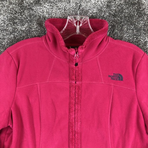 The North Face Jacket Womens Size Medium Pink Soft Shell Winter Coat Sherpa - Picture 2 of 12