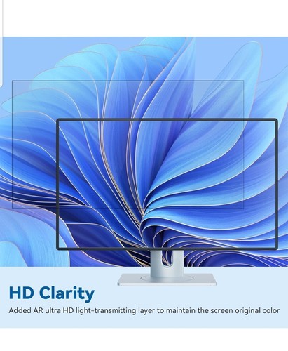 2 Pack 24 Inch Computer Privacy Screen Filter Anti Glare Blue Light Protector - Picture 5 of 7