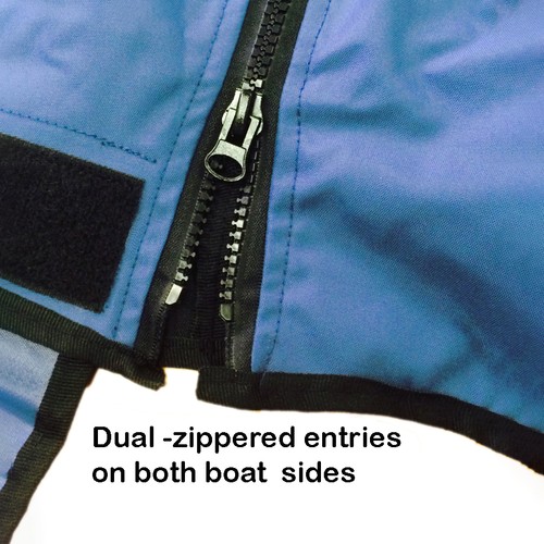 NauticStar 25 XS Center Console T-Top Hard-Top Fishing Storage Boat Cover Blue - Picture 3 of 8