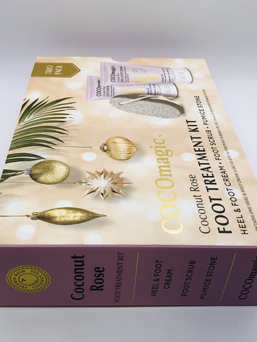Kit de tratamiento de pies COCOmagic rosa coco trío crema y exfoliante 4 oz ea - Imagen 4 de 12