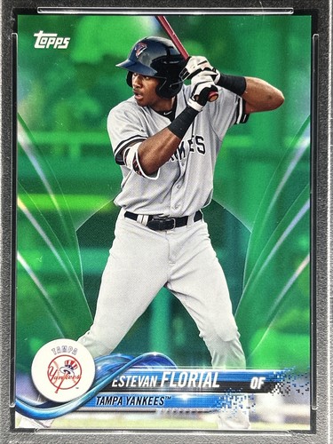 2018 Topps Pro Debut  **  ESTEVAN FLORIAL  **  #187 Green  4/99   💎 PSA 10 💎 - Picture 2 of 4
