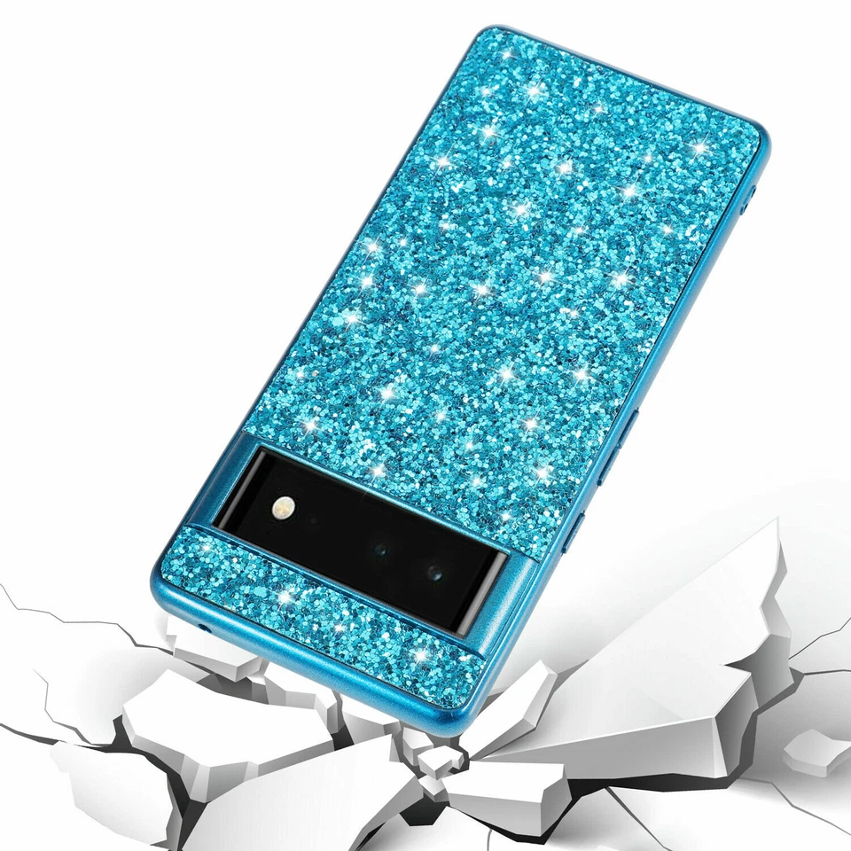 For Google Pixel 9 Pro XL 8 7A 6 Shockproof Glitter Bling Hybrid Slim Phone Case - Image 2 of 4