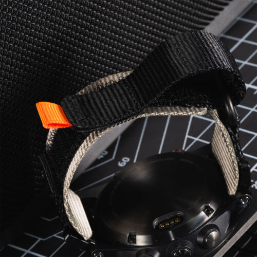 Cinturino in nylon robusto Quick Fit per Garmin Fenix/Forerunner/Approach/MARQ/quatix/D2 - Foto 6 di 18