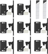 8 Pack Cabinet Door Latch/RV Drawer Latches 8 Pull Force Latch Holder for Home