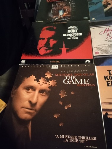 9 Laser Discs Hunt For Red October,The Game,Glory,Henry & June,The Killing Field - Picture 2 of 12