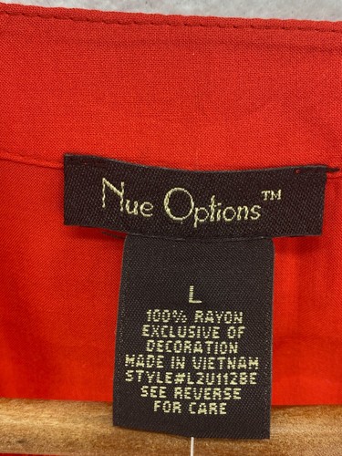 NEW Nue Options L Blouse Red (W7254-L6) - Picture 9 of 9