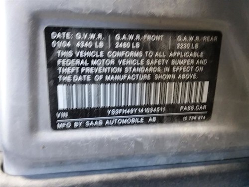 Driver Left Rear Knuckle/Stub Fits 03-04 SAAB 9-3 1994047 - Picture 9 of 9