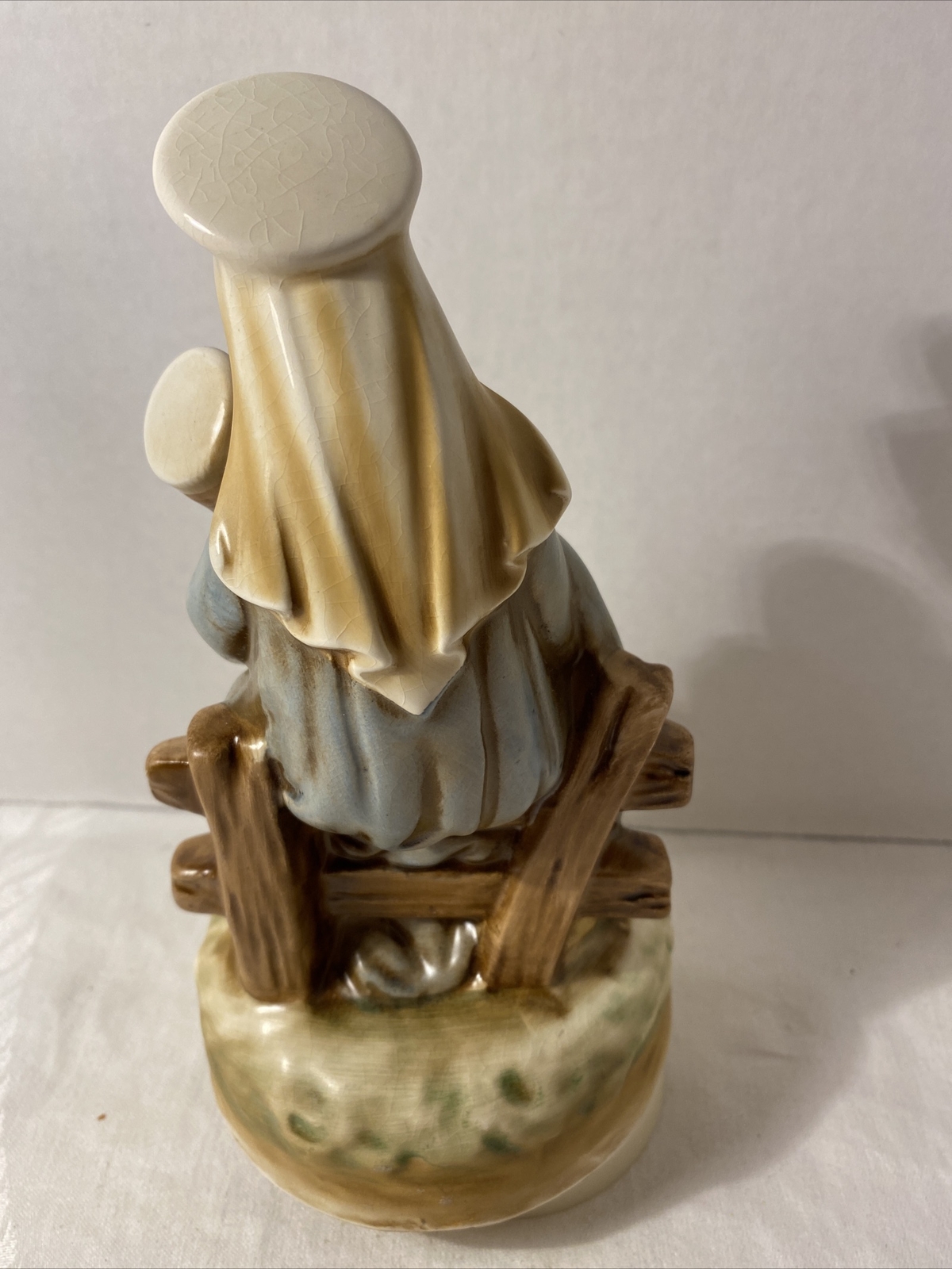 Vintage Josef Originals Nativity Scene Mechanical Music Box 1960's Silent Night Ograniczona ilość, niska cena