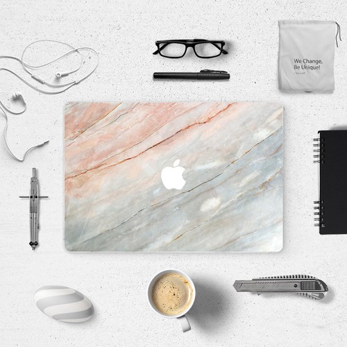 Matte Marble Hard Case Cover Shell for Macbook Air 13 A1466 / A2337 A2179 A1932 - 第 4/23 張圖片