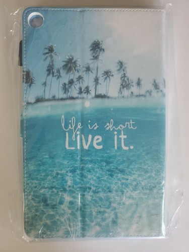 Samsung Galaxy Tablet S5e Life is short Hülle Blau - Bild 2 von 7