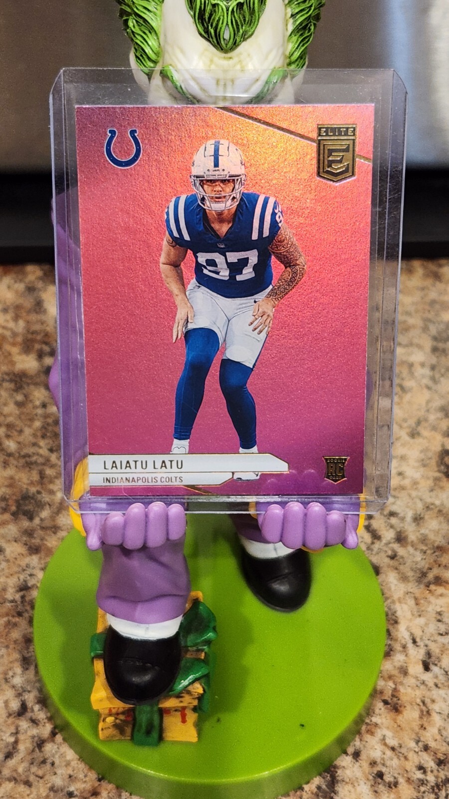 2024 Panini Donruss Elite - Rookies Pink #160 Laiatu Latu (RC) IND. Colts
