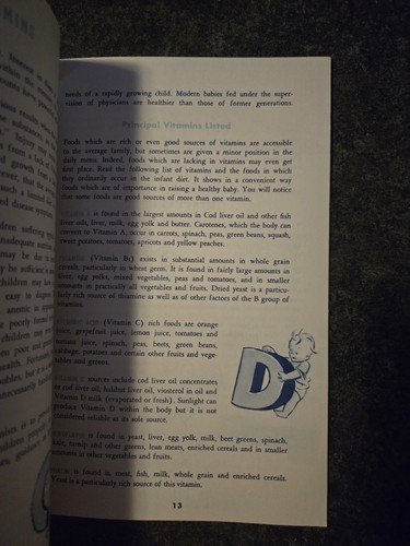 1948 GERBER "FOODS FOR BABY AND MEALTIME PSYCHOLOGY" BOOK W Bonus Letter - Imagen 6 de 6