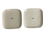 Rae Dunn  TASTE and EAT Plates NEW Set of 2 Red Stitch Square Dishes