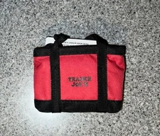 Trader Joe’s Micro Mini Tote Red & Black Grocery  Bag. Limited Edition. BNWT