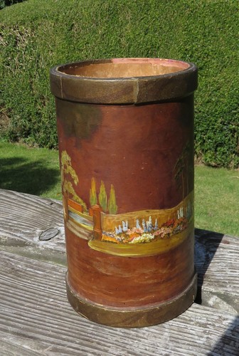 UNUSUAL VINTAGE PAINTED STICK / UMBRELLA STAND OR SIMILAR CRINOLINE LADY - Picture 11 of 24