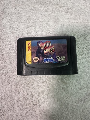 Sega Genesis 32x Motocross Championship Cart Only AUTHENTIC CLEANED TESTED WORKS - Picture 1 of 3