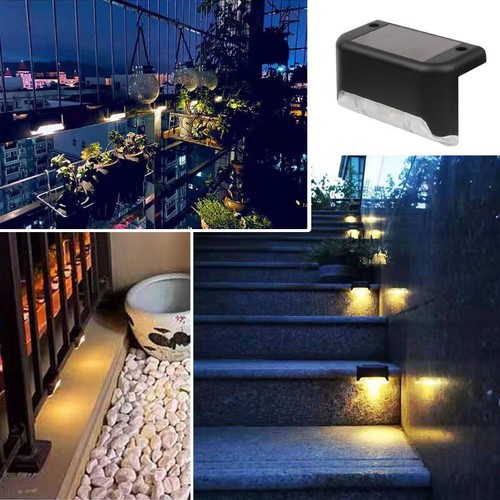 8 Pack Solar Deck Lights Outdoor Waterproof LED Steps Lamps for Stairs Fence - Picture 10 of 12