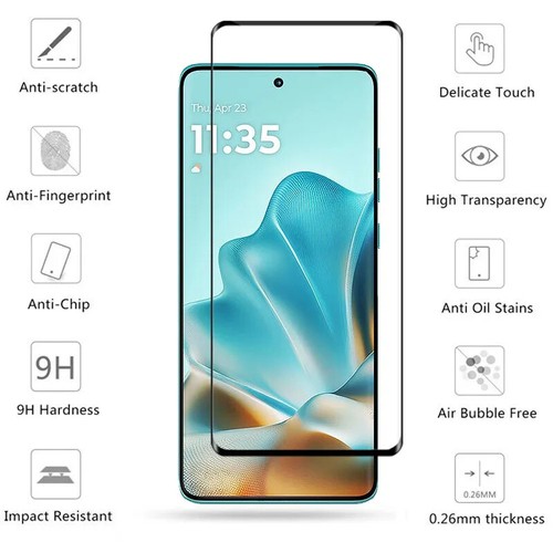 Curved Tempered Glass Screen Protector For Motorola Edge 60 Fusion Edge60 Fusion - 第 2/5 張圖片