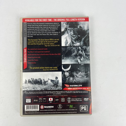 SEVEN SAMURAI Akira Kurosawa Collection 50th Anniversary Edition DVD - Picture 5 of 8