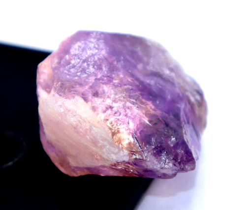 Piedra preciosa suelta bicolor boliviana de 197 quilates con certificación ametrina áspera sin cortar