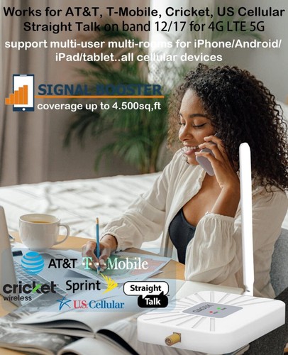 5G 4G LTE Cell Phone 65dB Signal Booster AT&T, T-Mobile WeBoost Amazboost GAGBK - Picture 1 of 7