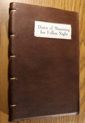 Dawn of Mourning for Fallen Night Brett Dean McGibbon 2004 Journal Poetry Signed
