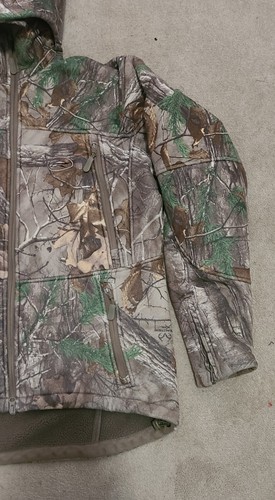 REDHEAD CAMO COAT WITH HOOD FULL ZIP INSULATED WATERPROOF MEN'S SIZE MEDIUM - Picture 3 of 24