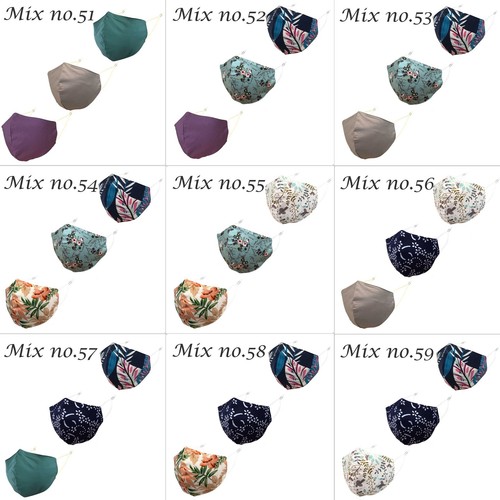 3 Pack Cloth Washable Face Mask with Nose Wire Filter Pocket Free Ship from CA - Picture 27 of 37