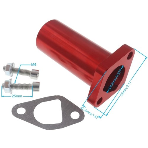 Motorbike Carburetor Intake Interfaces Manifold Adapter For VM24 212cc Kart - Picture 8 of 11
