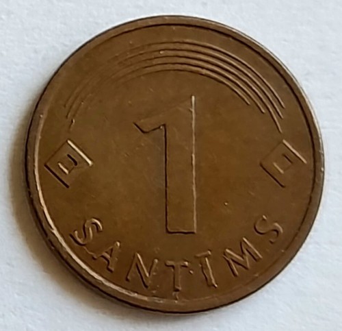 Rare Coin set of 3*1 Santims Latvian 1997 UNC VHTF - Picture 6 of 8