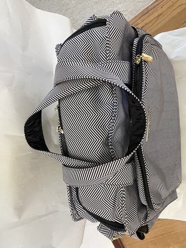 JUJUBE JU BE BABY WINDEL PACK SEFFEL SCHULTERTASCHE SCHWARZ PACK HERRINGBONE SCHÖN - Bild 19 von 20