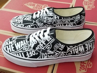 vans otw repeat authentic black & white shoes