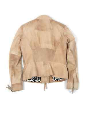 ジャケット BOSS Woman Jacket Beige 50531879 285 Women's HUGO BOSS Leather Biker Jacket US6 | eBay