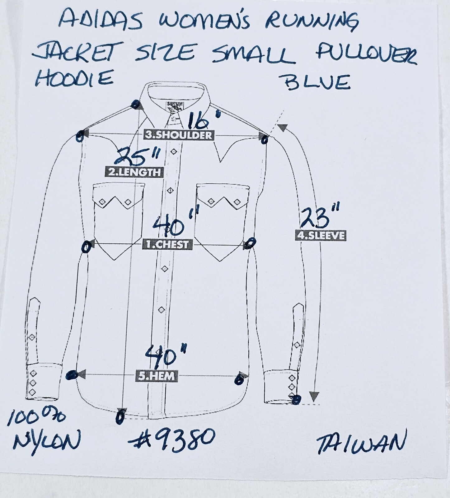 Adidas Womens SMALL Pullover Jacket Windbreaker S… - image 14