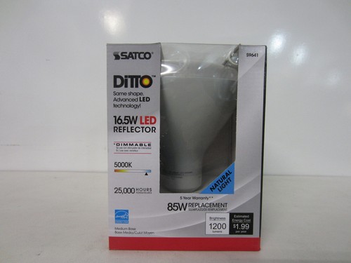 SATCO S9641 16.5BR40/LED/5000K/1200L/120V 16.5 Watts 120 Volts 5000K-LOT OF 8 - Picture 2 of 3