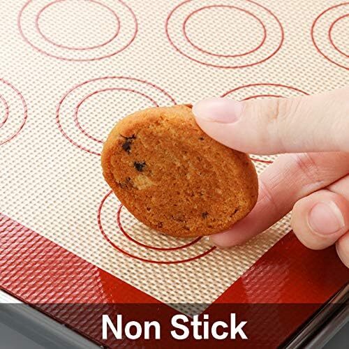 Stainless Steel Baking Sheet Tray Cooling Rack Silicone Mat Set Cookie Pan - Picture 6 of 7