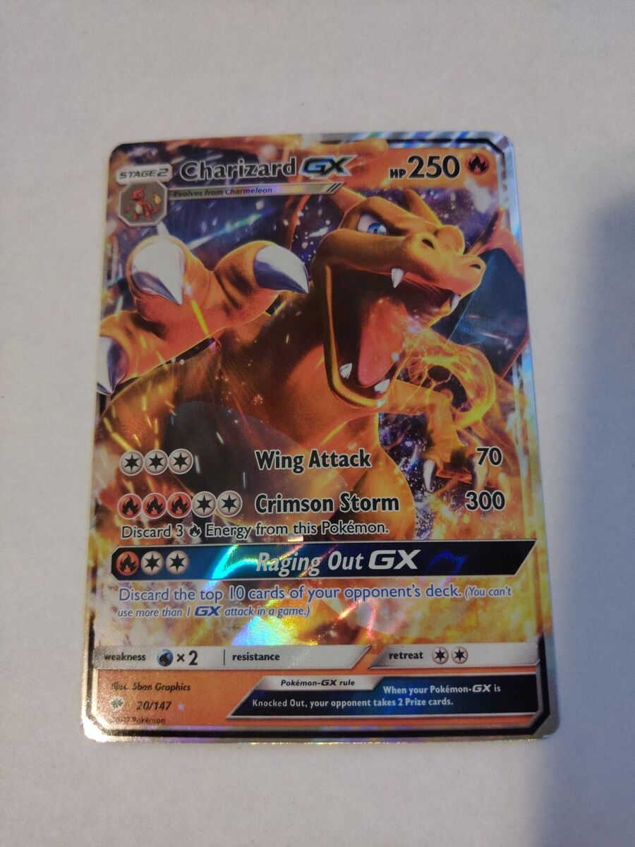 Charizard GX 20/147 - SM: Burning Shadows - Ultra Rare Holo Pokemon Card NM