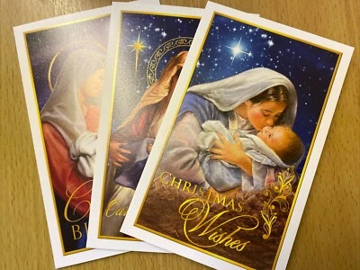 CBC Pack Of 10 Religious Christian Christmas Cards With Envelope Free Postage