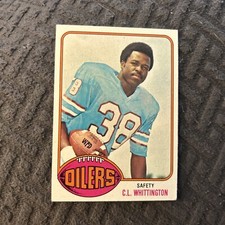 1976 Topps #138 C.L. Whittington  RC Rookie Houston Oilers (a4)