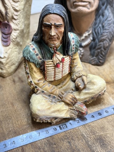 FIGURINE STATUE INDIEN CHEF lot de 9 insolite rare vintage jouets collections - Picture 8 of 13