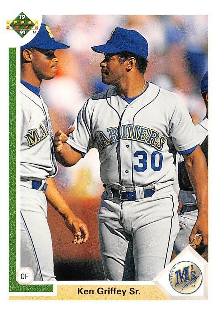 1991 Upper Deck #572 Ken Griffey Jr. & Ken Griffey Sr. Seattle Mariners 🔥⚾🔥