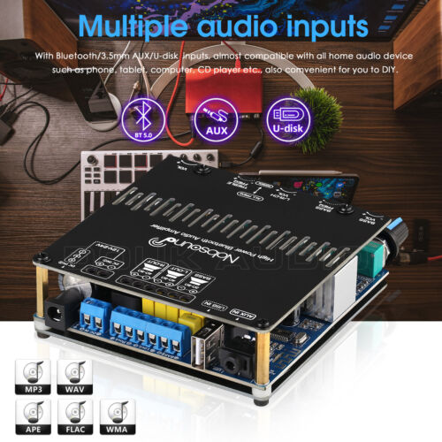 2.1 Kanal Bluetooth 5.1 Klasse D Leistungsverstärker Subwoofer Amplifier Board - Bild 4 von 10